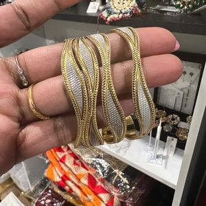 Gold plated bangles